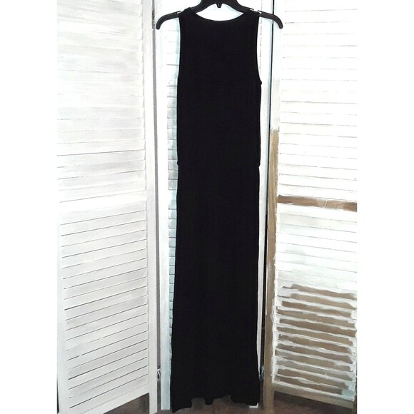 Karen Kane Women's Maxi Dress Size XS Sleeveless Elastic Waist Side Slits - Picture 2 of 10